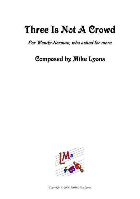 Clarinet Trio - Three Is Not A Crowd