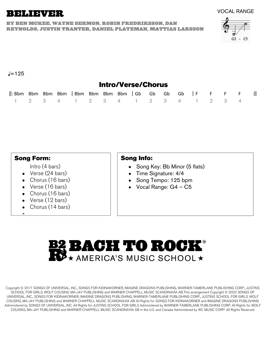 Believer (arr. Bach to Rock)