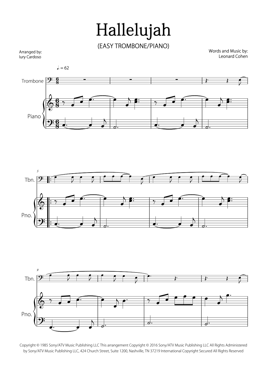 Hallelujah (arr. Iury Cardoso)