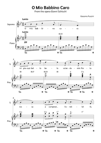 O Mio Babbino Caro (arr. Jackson Spindler)