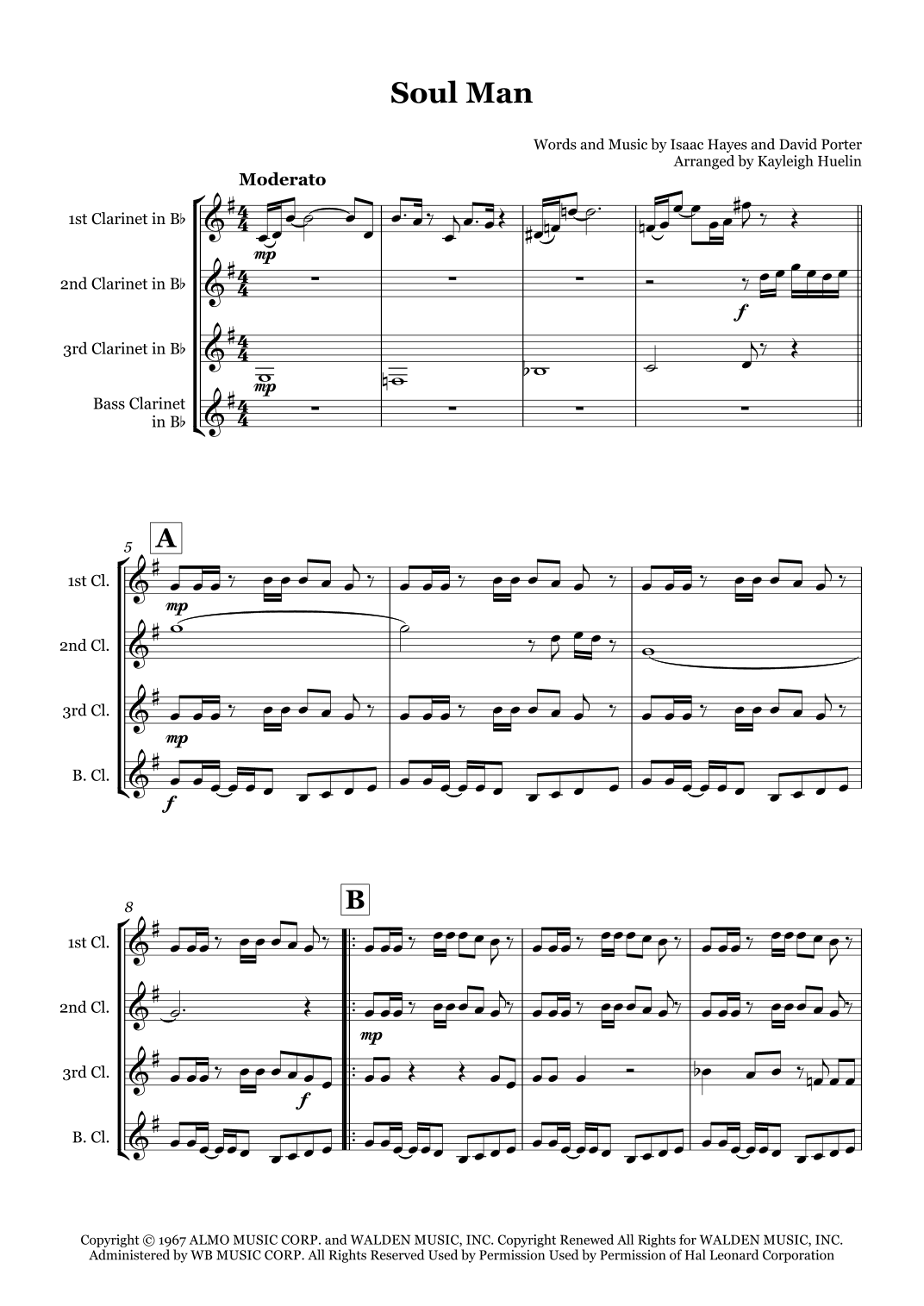 Soul Man (arr. Kayleigh Huelin)