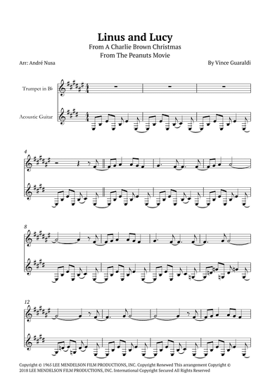 Linus And Lucy (arr. André Nusa)