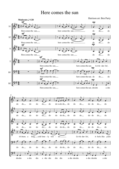 Here Comes The Sun (arr. Ben Parry)