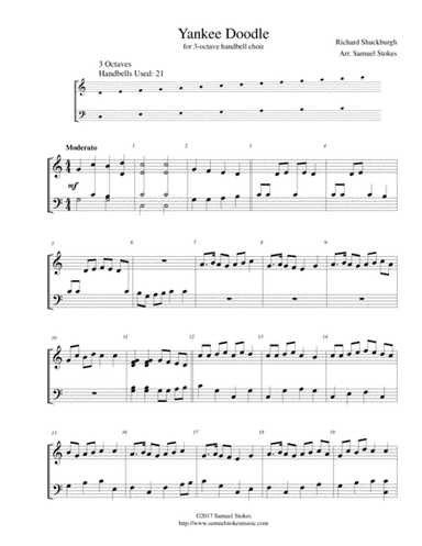 Yankee Doodle - for 3-octave handbell choir (arr. Samuel Stokes)