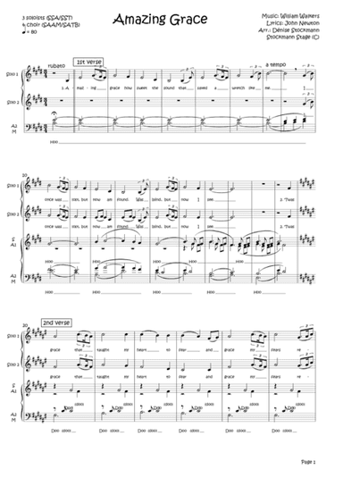 Amazing Grace (arr. Dénise Stockmann)