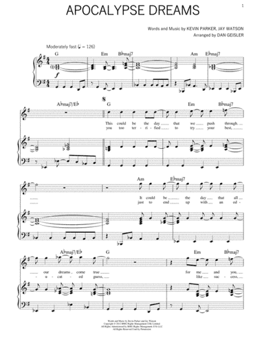 Apocalypse Dreams (arr. Dan Geisler)