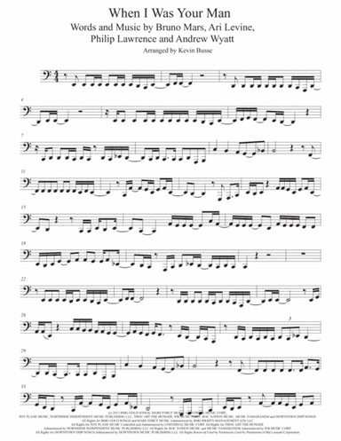 When I Was Your Man (arr. Kevin Busse)