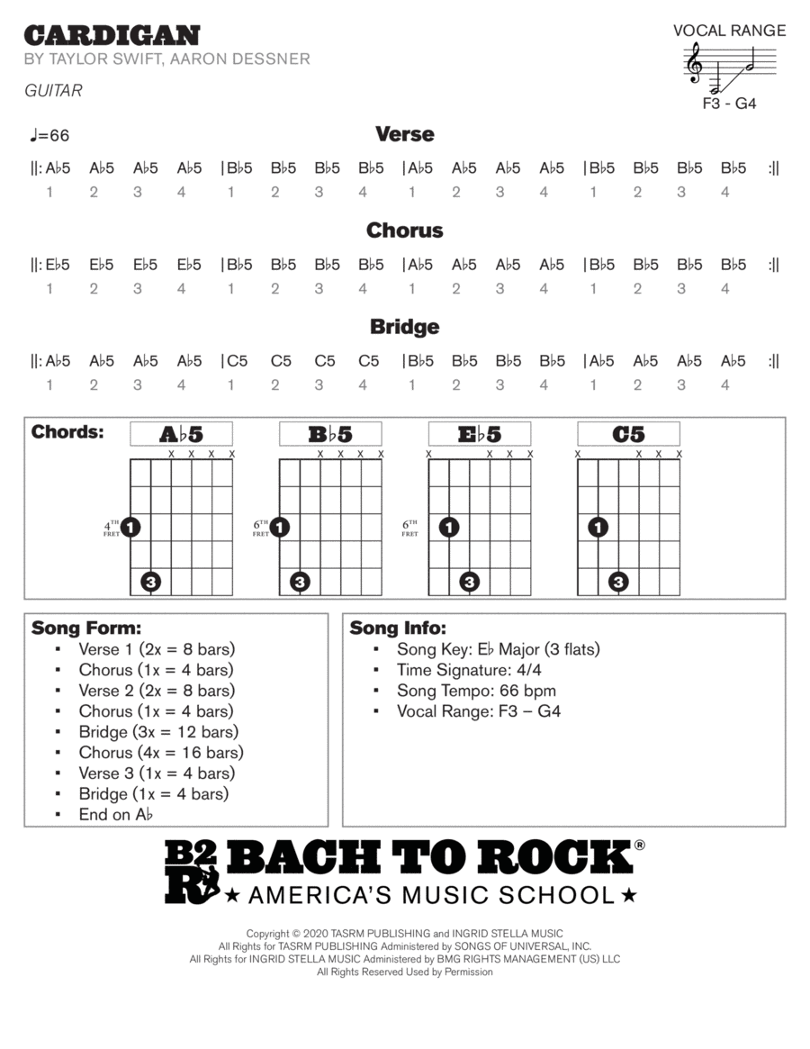 Cardigan (arr. Bach to Rock)