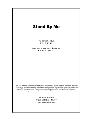 Stand By Me (arr. Stephen Bulat)