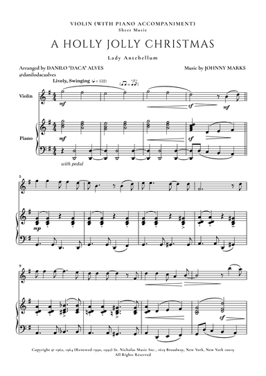 A Holly Jolly Christmas (arr. Danilo "Daca" Alves)