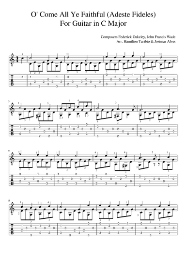 O’Come All Ye Faithful (Adeste Fideles) (arr. Josimar Alves Fonseca)