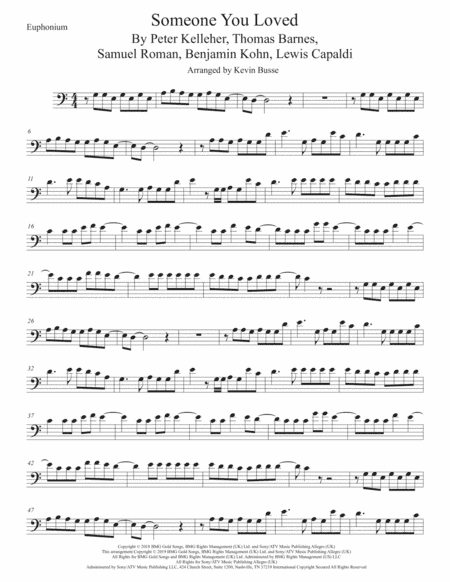 Someone You Loved (arr. Kevin Busse)