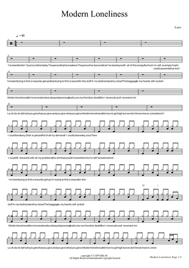 Modern Loneliness (arr. COPYDRUM)