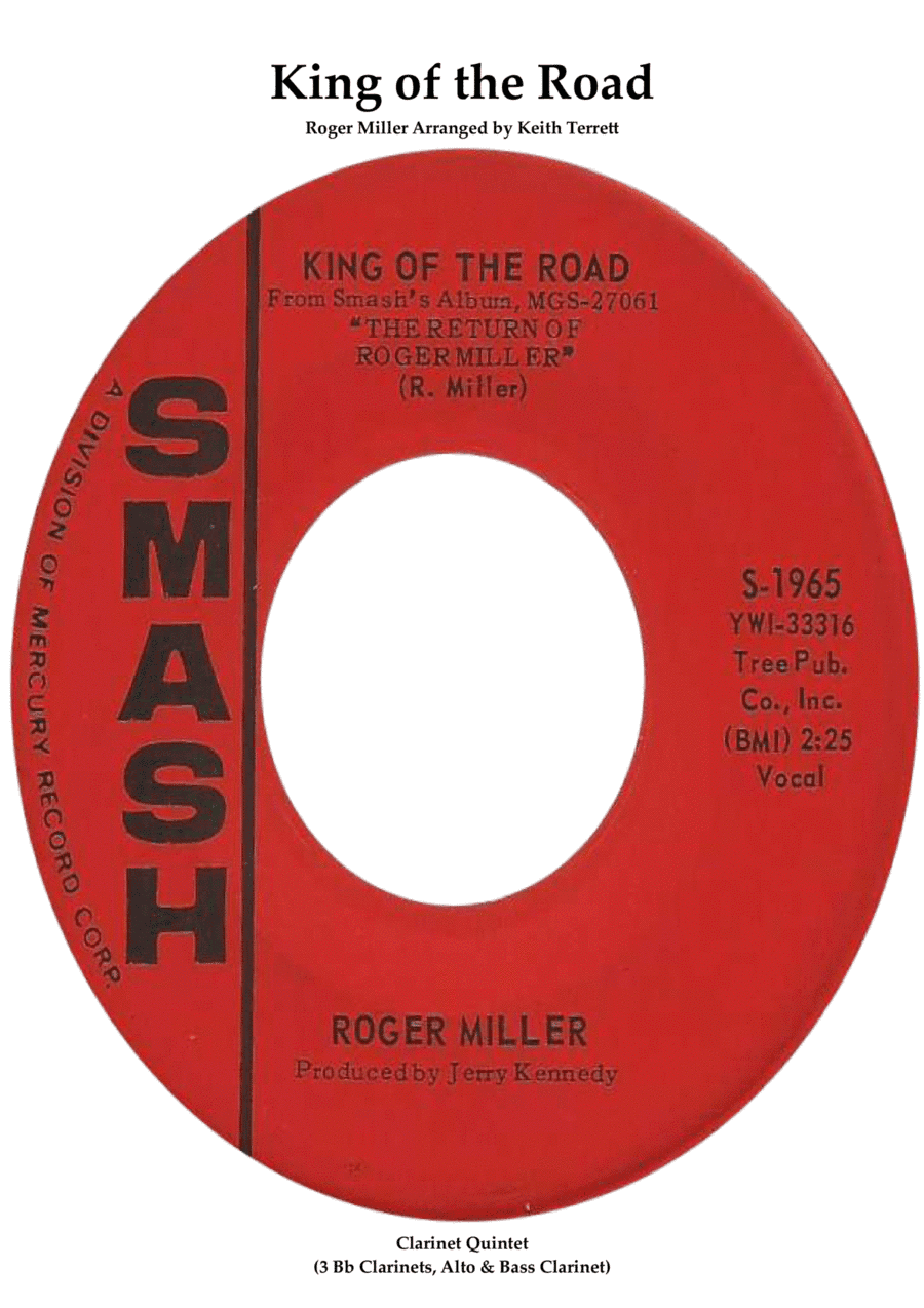 King Of The Road (arr. Keith Terrett)