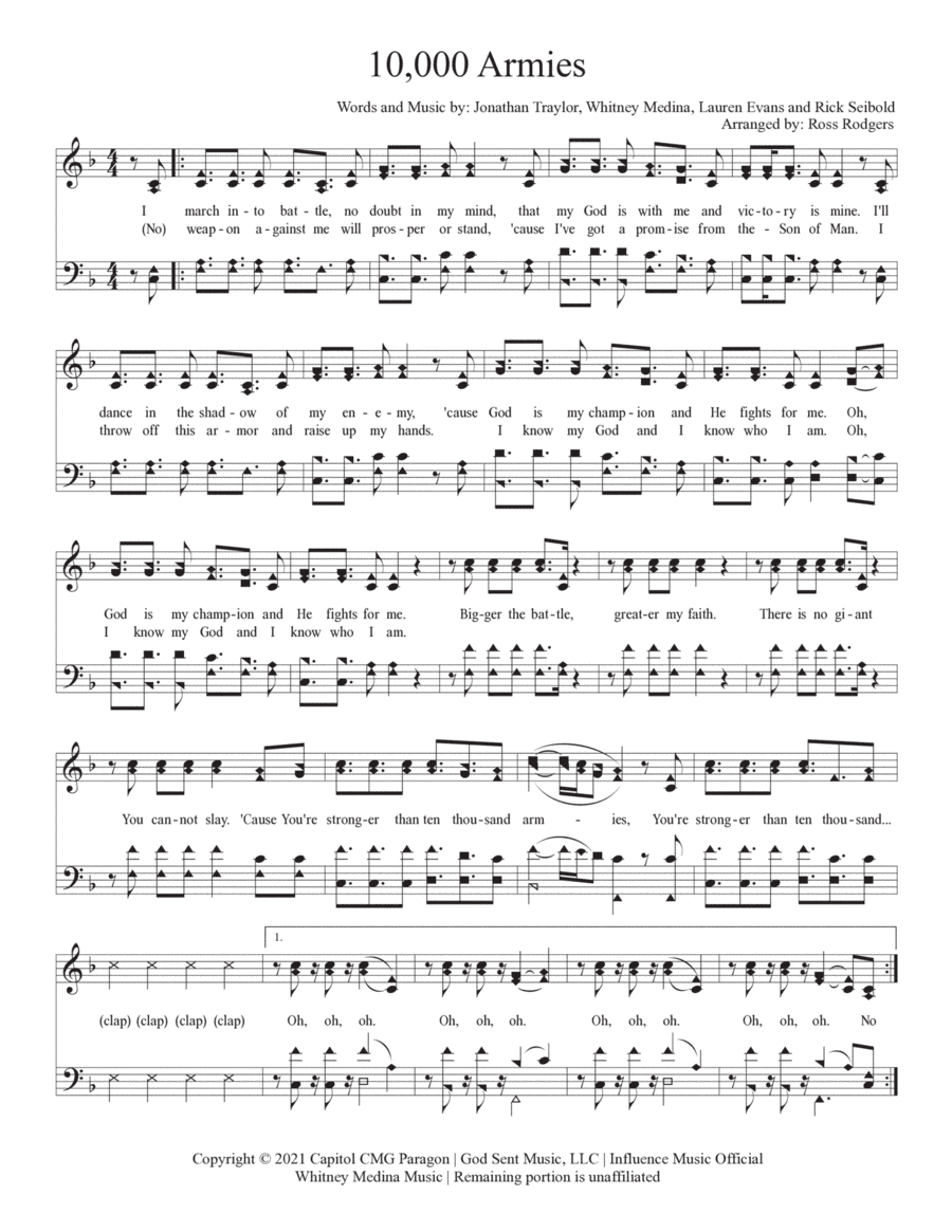 10,000 Armies (arr. Ross Rodgers)