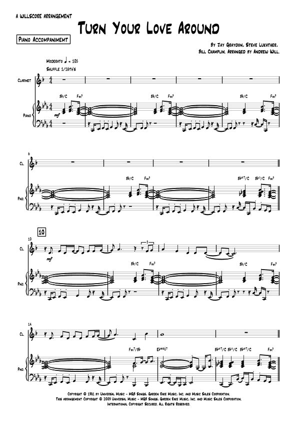 Turn Your Love Around (arr. Andrew Will)