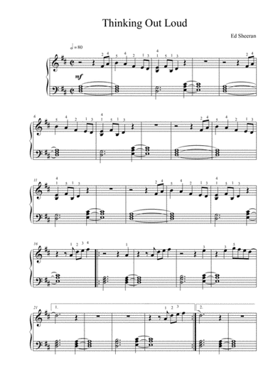 Thinking Out Loud (arr. Thomas Jancso)