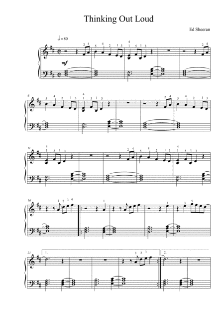 Thinking Out Loud (arr. Thomas Jancso)