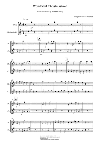 Wonderful Christmastime (arr. David Burndrett)