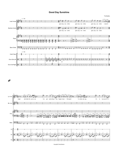 Good Day Sunshine (arr. Hed Bahack)