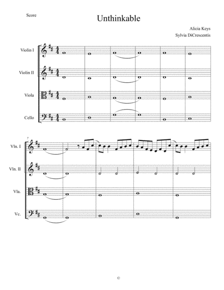 Un-thinkable (i'm Ready) (arr. Sylvia DiCrescentis)