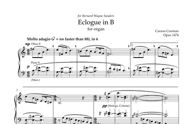 Eclogue in B