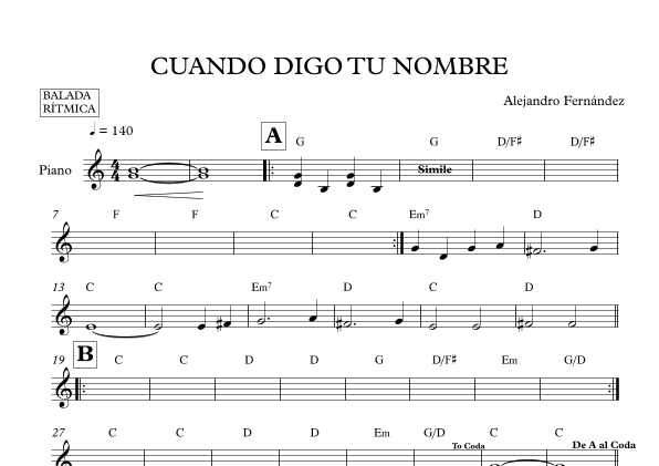 Cuando Digo Tu Nombre (arr. Mateo Aguilar)
