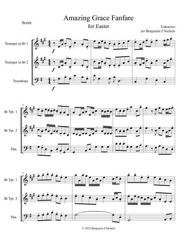 Amazing Grace Fanfare (arr. Benjamin J Nichols)