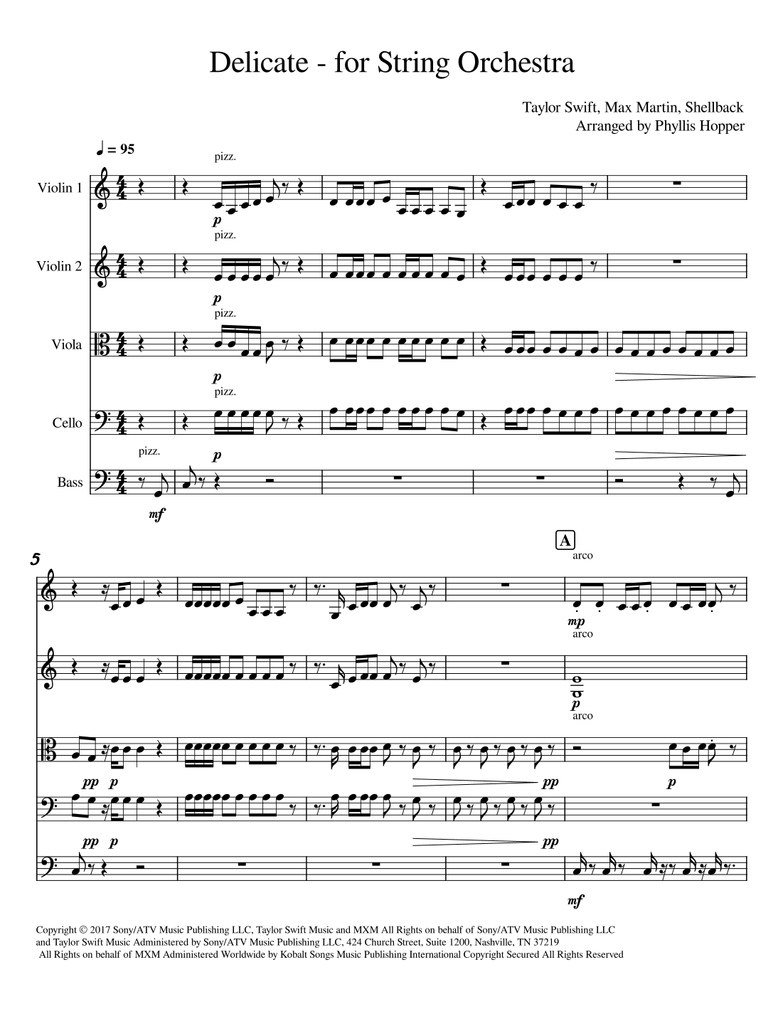 Delicate (arr. Phyllis Hopper)