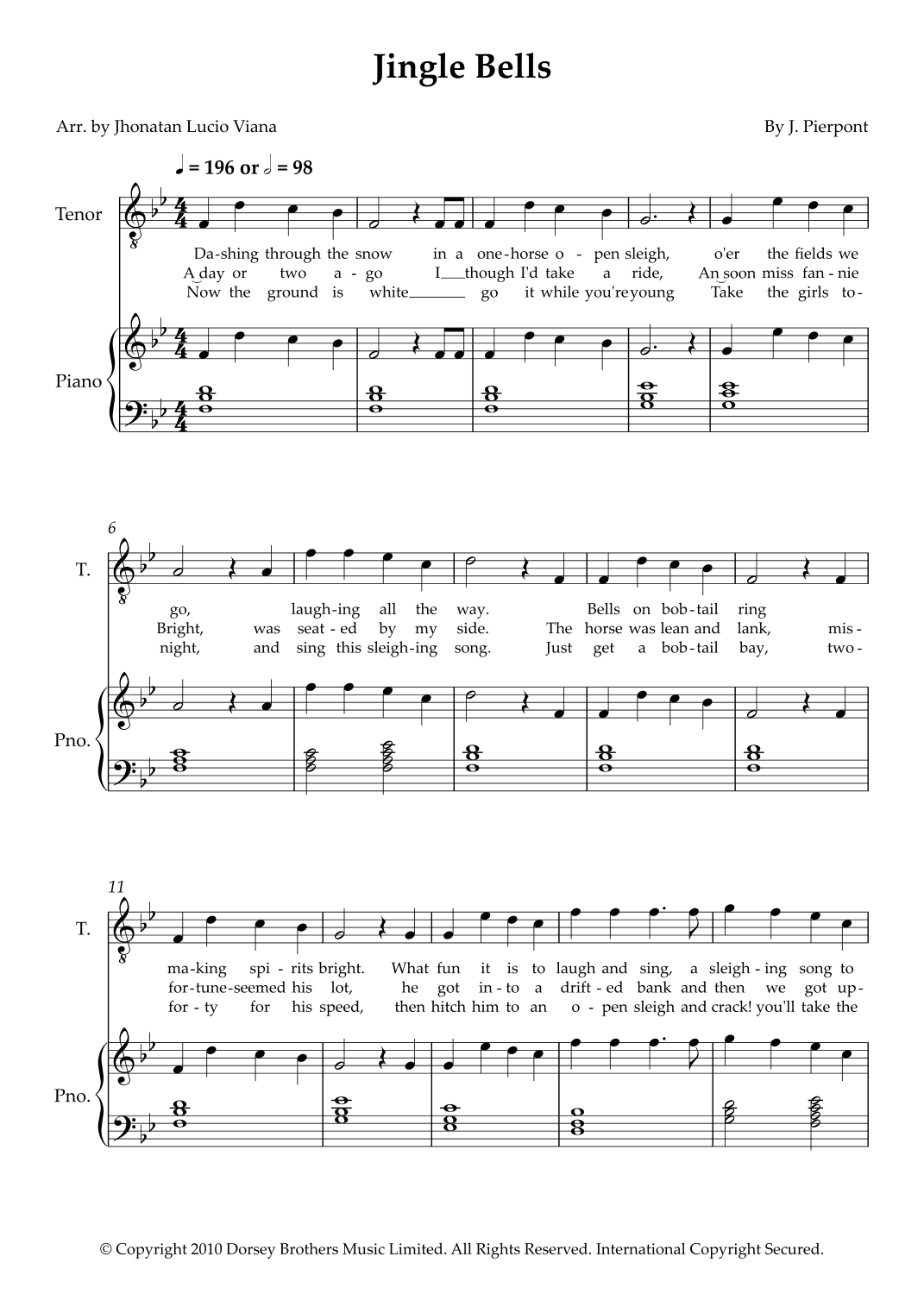 Jingle Bells (arr. Jhonatan Lucio Viana)
