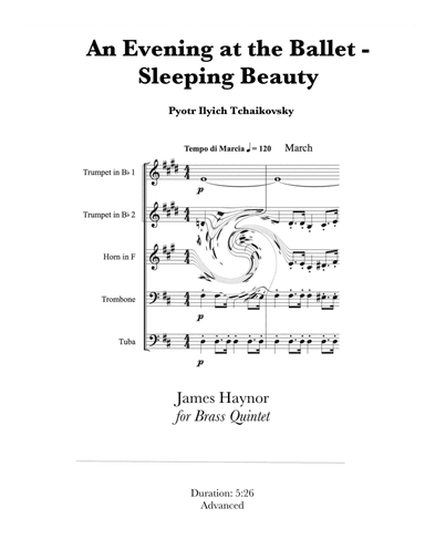 A Night at the Ballet - Sleeping Beauty for Brass Quintet (arr. James Haynor)