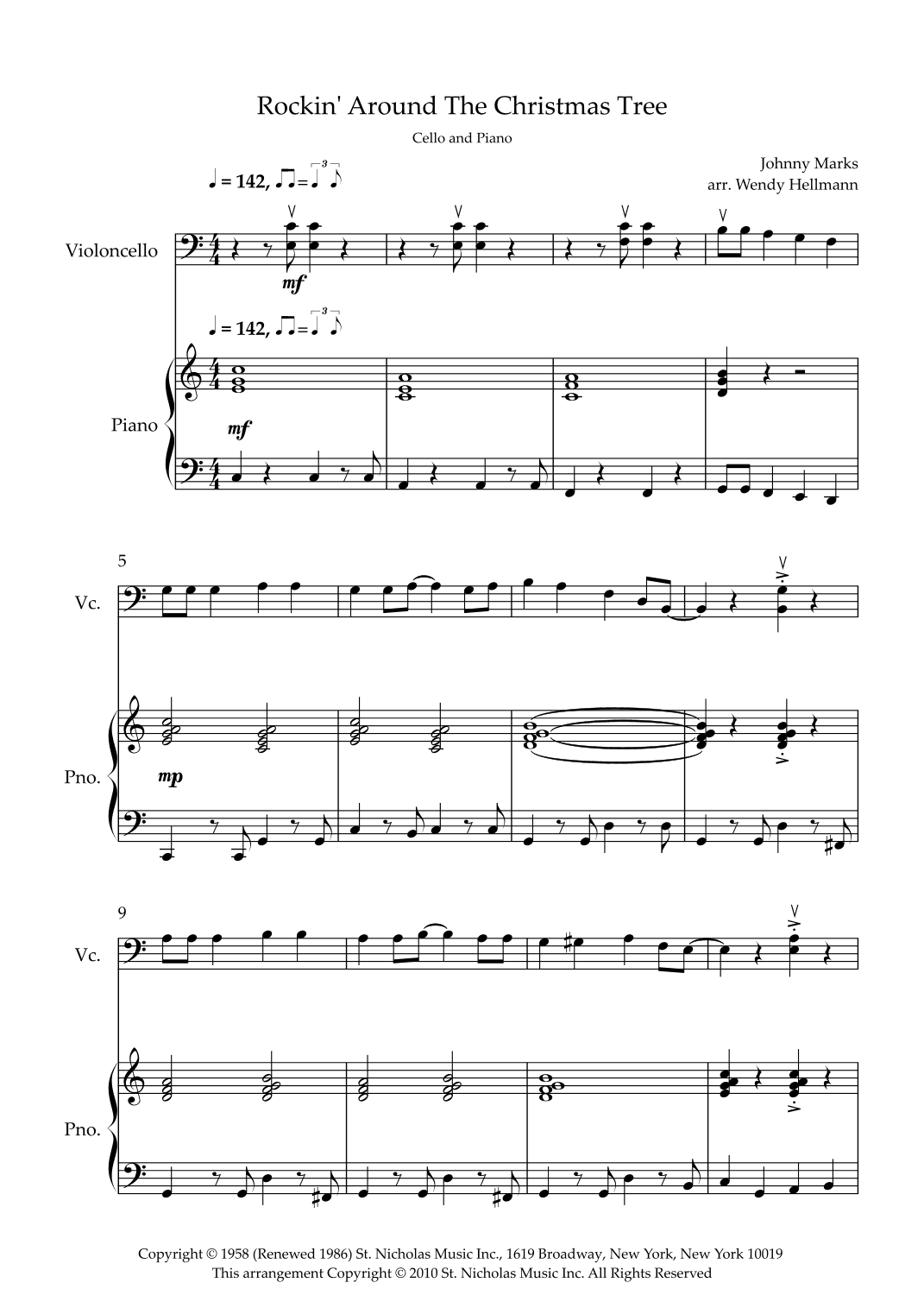 Rockin' Around The Christmas Tree (arr. Wendy Hellmann)