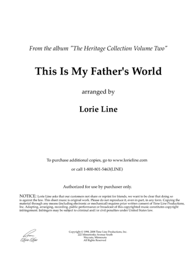 This Is My Father's World (arr. Lorie Line)