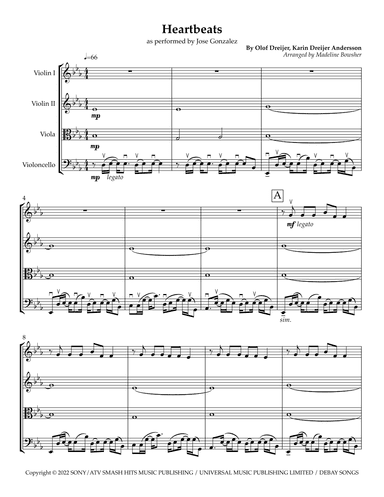 Heartbeats (arr. Madeline Bowsher)