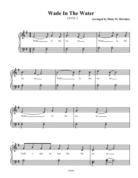 Wade In The Water (arr. Diane M. McGahee)