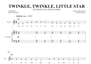 Twinkle Twinkle Little Star (arr. Art.o Artaud)