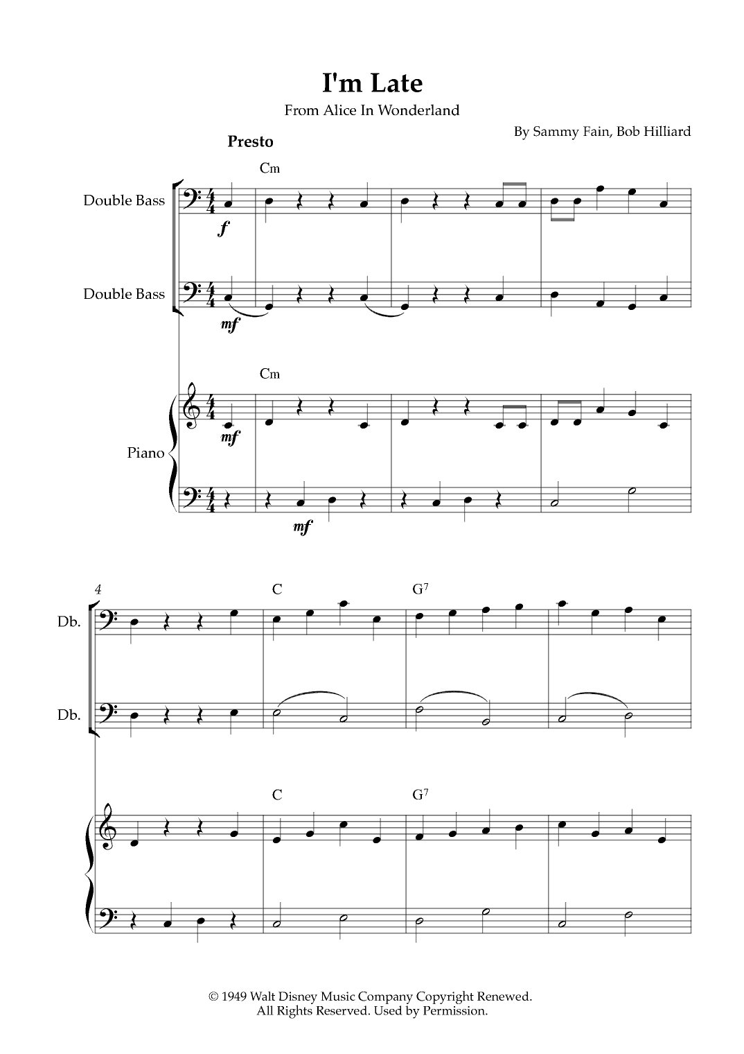 I'm Late (arr. Karen Gueiros)