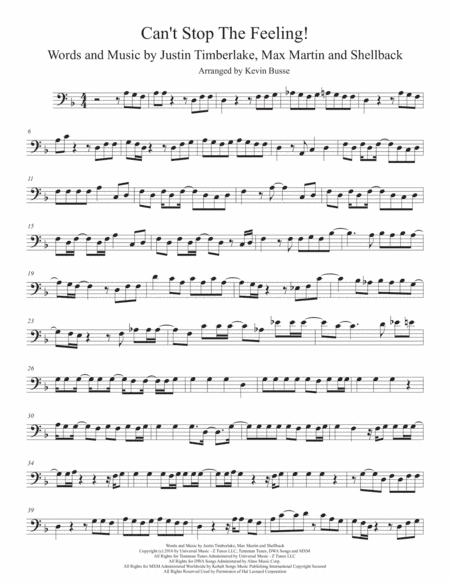 Can't Stop The Feeling  from TROLLS (arr. Kevin Busse)