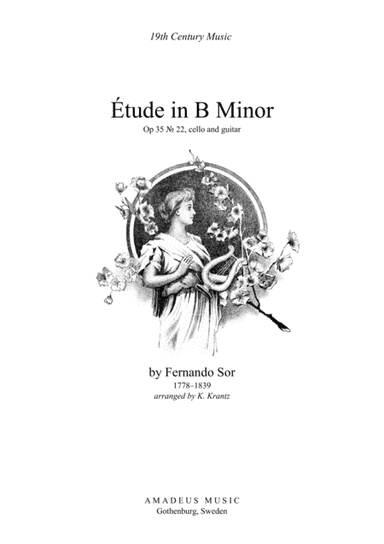 Etude / Study in B Minor for cello and guitar (arr. Amadeus Music)
