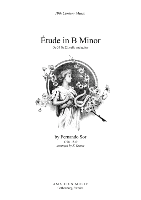 Etude / Study in B Minor for cello and guitar (arr. Amadeus Music)