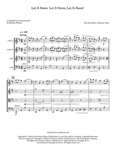 Let It Snow! Let It Snow! Let It Snow! (arr. Marian Wilson)