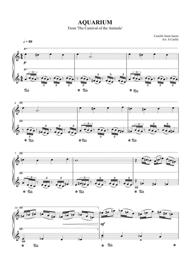 Aquarium (From The Carnival of the Animals) (arr. SCMusic)