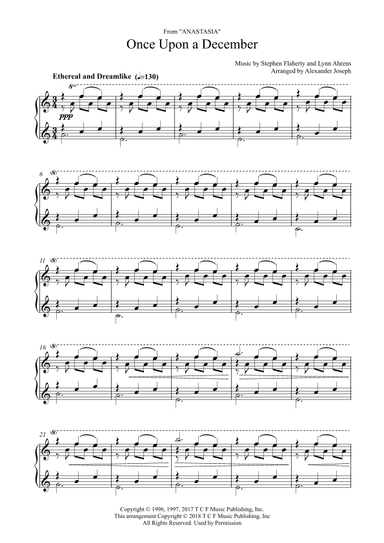 Once Upon A December (arr. Alexander Joseph)