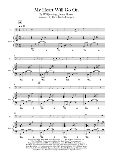 My Heart Will Go On (love Theme From 'titanic') (arr. Davi Rocha Campos)