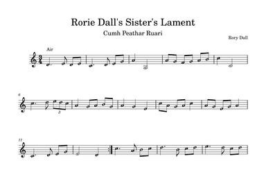 Rorie Dall's Sister's Lament (arr. Mark H. Nichols)