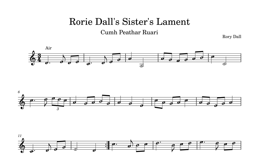 Rorie Dall's Sister's Lament (arr. Mark H. Nichols)