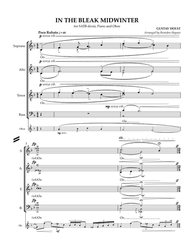 In the Bleak Midwinter (arr. Brandon Haynes)