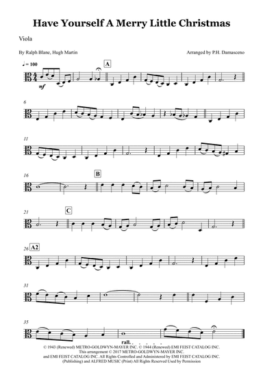 Have Yourself A Merry Little Christmas (arr. P.H. Damasceno)