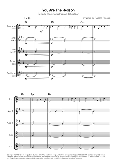 You Are The Reason (arr. Rodrigo Faleiros)