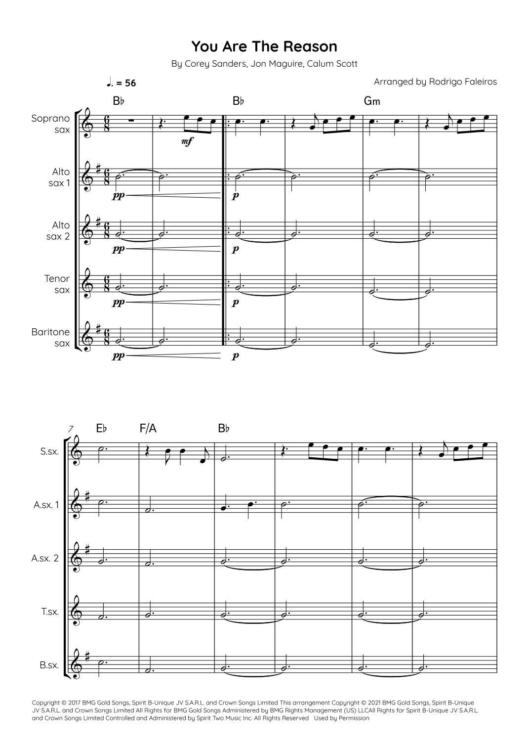 You Are The Reason (arr. Rodrigo Faleiros)